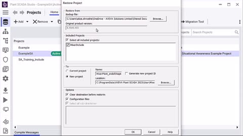 Exercise 1.2 - How to Restore the MixerPlant Project