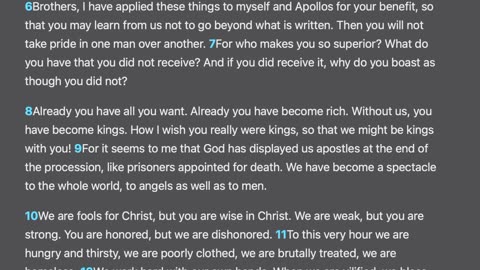 1 Corinthians 4