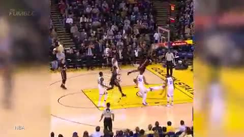 Steph Curry Gets VIOLENTLY Dunked On With RUTHLESS Slam by James Johnson