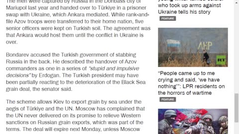 Türkiye turning into ‘unfriendly country’ – Russian senator