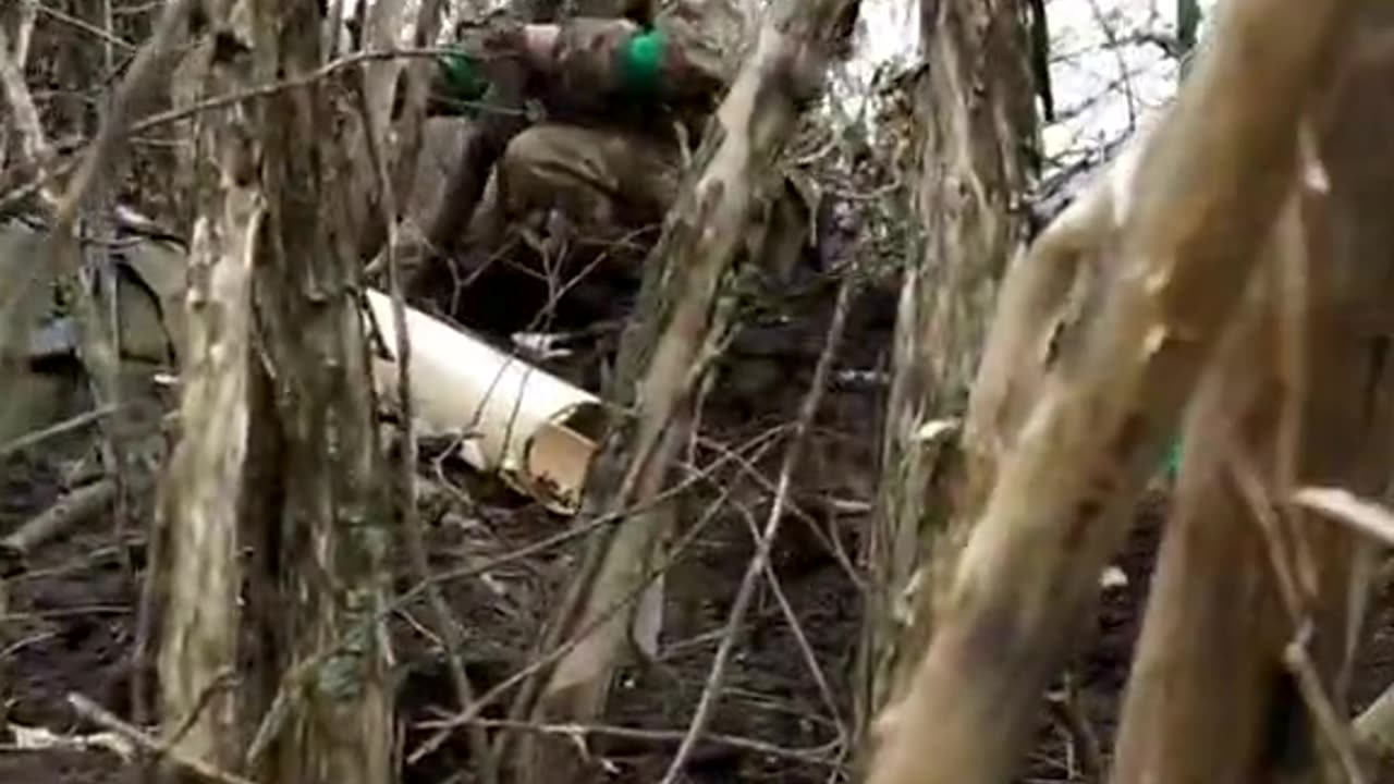 Ukrainians Fire RPGs from the Treeline