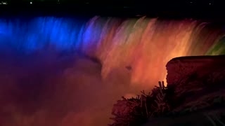 Niagara Falls lights up in support of Ukraine
