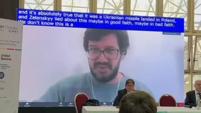 Zelensky was called a liar by experts at a conference organised by the UN.
