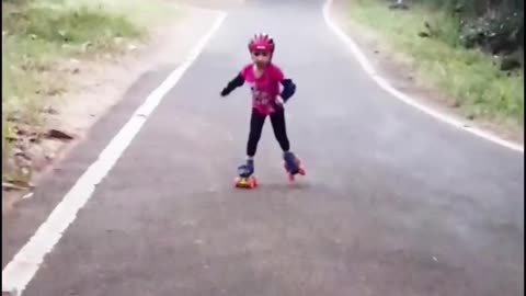 Skating Practice on Road | Skating | Skating Girl | #rumble #rumble studio #Harshalidhankhola