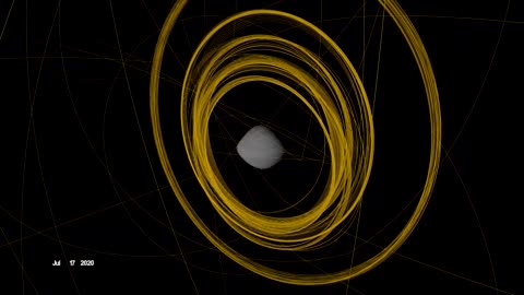 OSIRIS-REx Slings Orbital Web Around Asteroid to Capture 4K