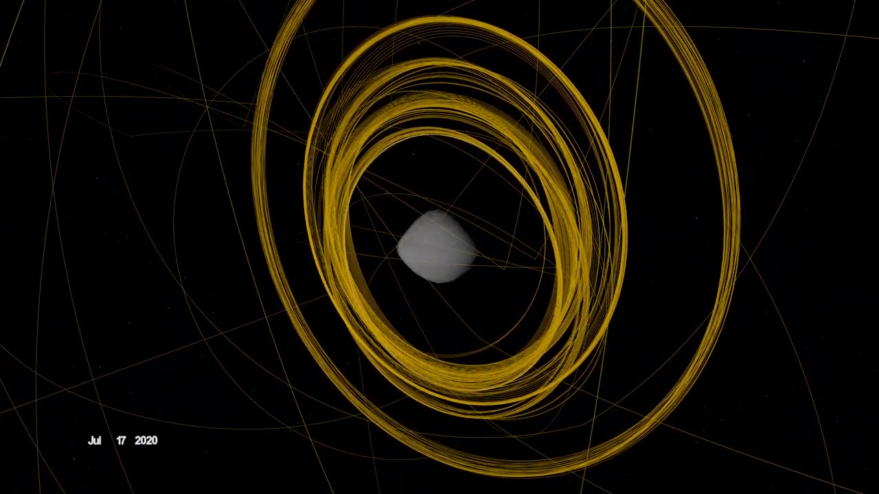 OSIRIS-REx Slings Orbital Web Around Asteroid to Capture 4K