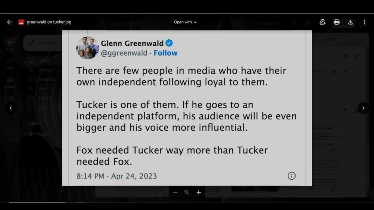 Fox Needed Tucker More Than Tucker Needed Fox?