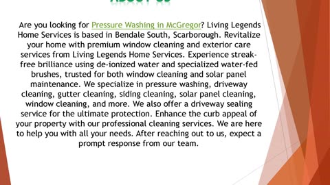 Are you looking for Pressure Washing in McGregor?
