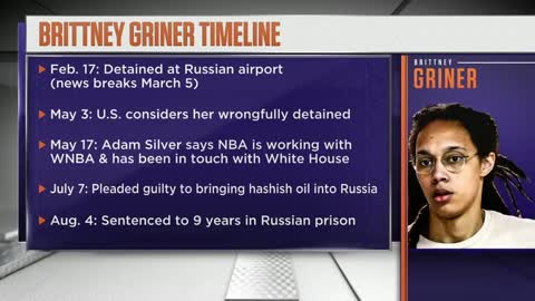 T.J. Quinn details the latest updates on Brittney Griner NBA Today