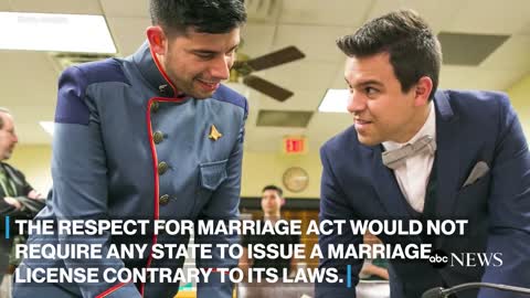 Biden signs historic same-sex marriage bill. What is in the bill_