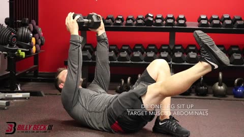 DB One Leg Sit Up