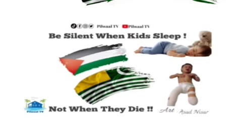 Be Silent When Kids Sleep ! Not When They Die !! Palestine & Kashmir #HumanRights #shorts #viral