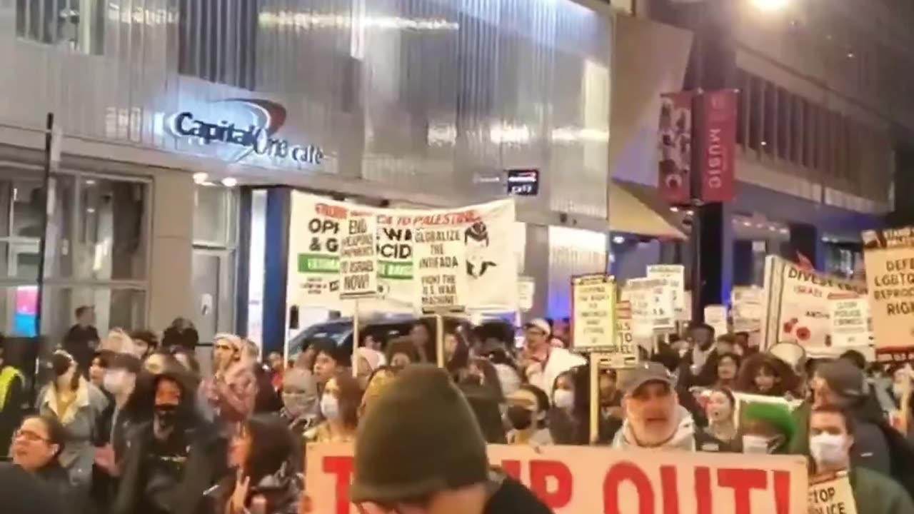 Anti-Trump protests broke out in Chicago last night following his 2024 victory.