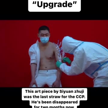 Chinese artist turns COVID-19 tests into art to represent the pandemic life in China