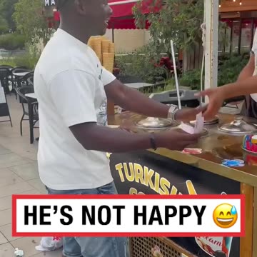 Giving Turkish Ice Cream Man Taste Of His Own Medicine 😂