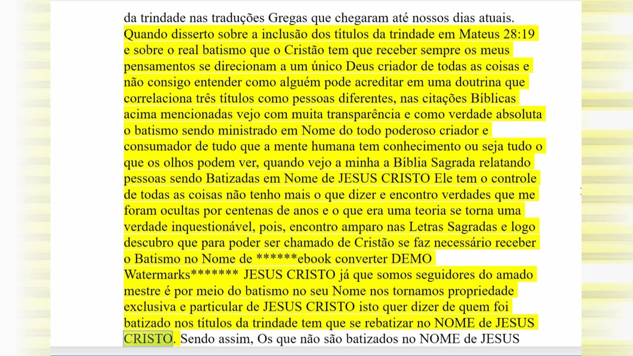 A Maior Farsa do Trinitarismo parte 7