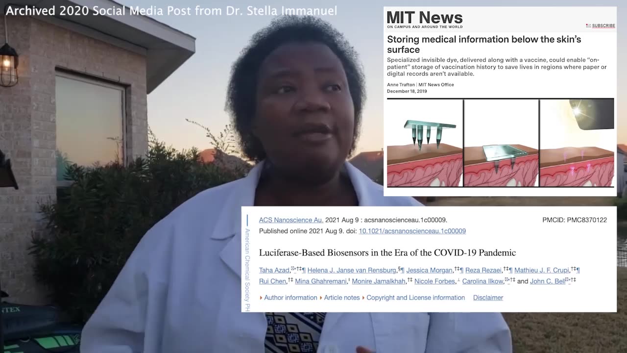 Dr. Stella Immanuel | "This Whole Thing Is About Setting Us Up for Vaccine. They Are Talking About Putting Luciferase Under Your Skin. This Whole Pandemic Was to Prepare You for the Vaccine and Control." - Dr. Stella Immanuel 2020