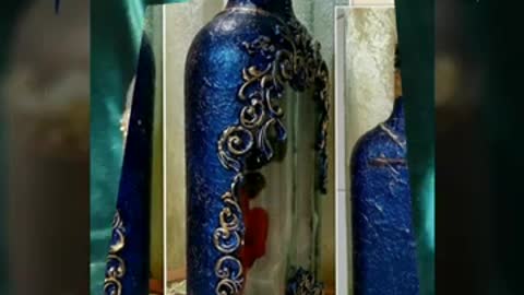 Beautiful reuse bottle antique look decoration ideas