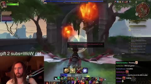 Asmongold Races Mcconnell in WoW Dragonflight