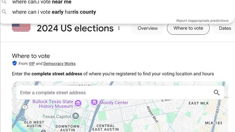 Biased output on voting locations