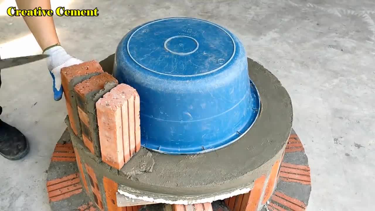 How to make a 2 in 1 wood stove from beautiful red bricks