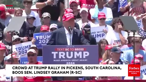 Watch :Crowed at pickens SC, Trump Relly Boss Mention