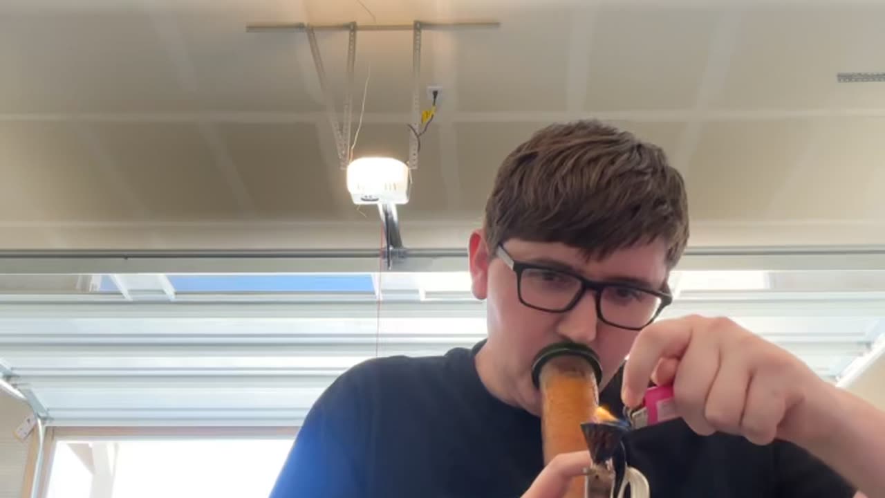 Day 95 pt2 I smoked the first bowl at 8 lol