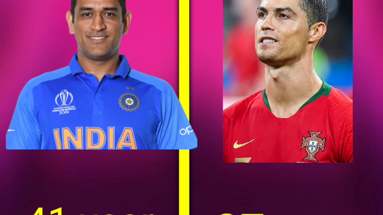 Ms dhoni vs Ronaldo # shorts # viral # training