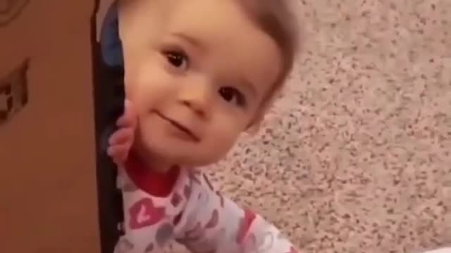 CUTE BABY PLAYS HIDE & SEEK WITH CAM | CUTE BABY GAMES | BABY VIDEOS | CUTE BABY PLAY VIDEO |