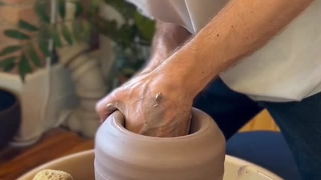 Decided to keep this one #pottery ##satisfying##asmr