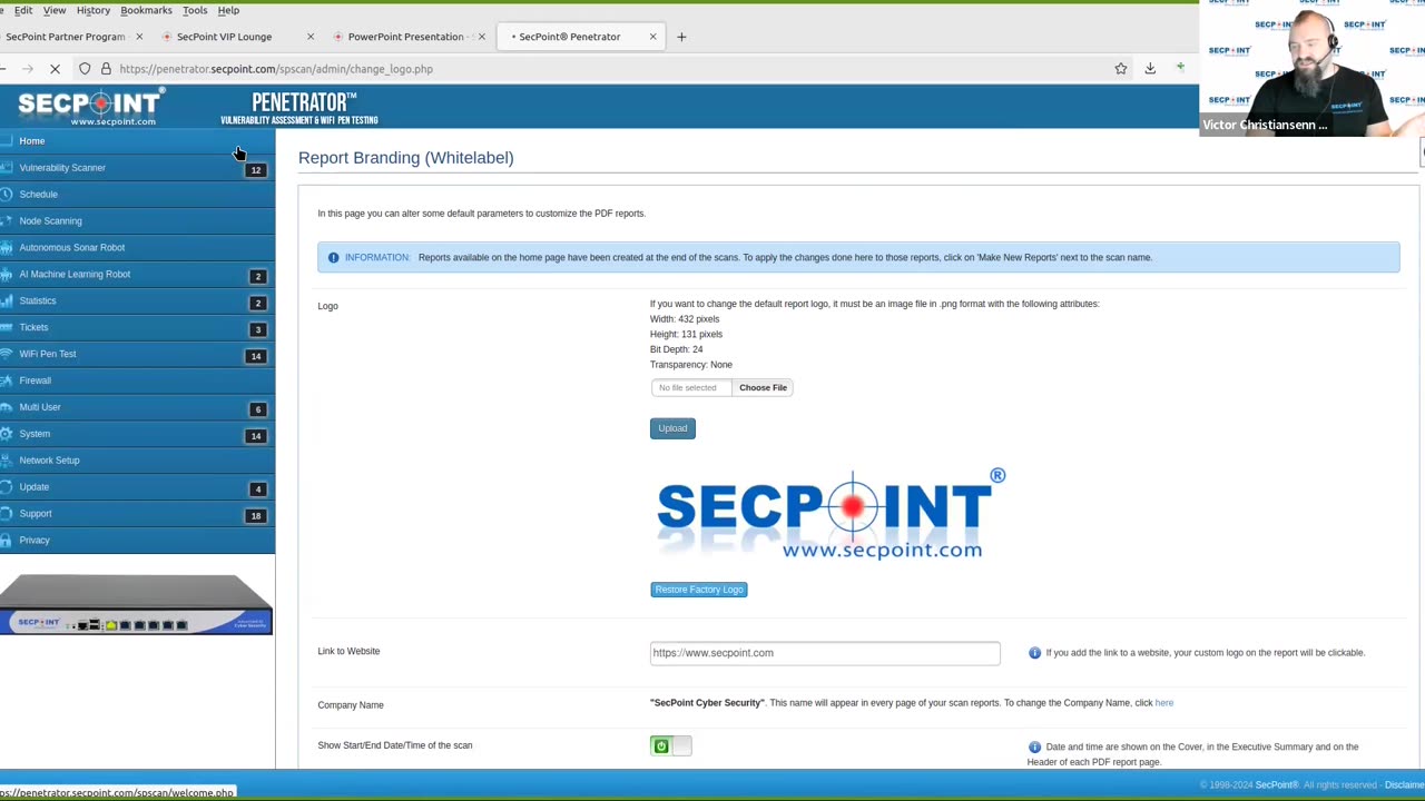 SecPoint Penetrator Vulnerability Scanner White label Report Branding