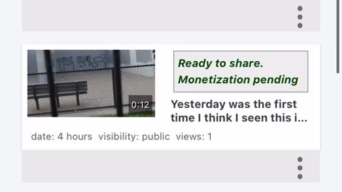 Over 1000 views on one of my videos yesterday but for some reason no monetized credit