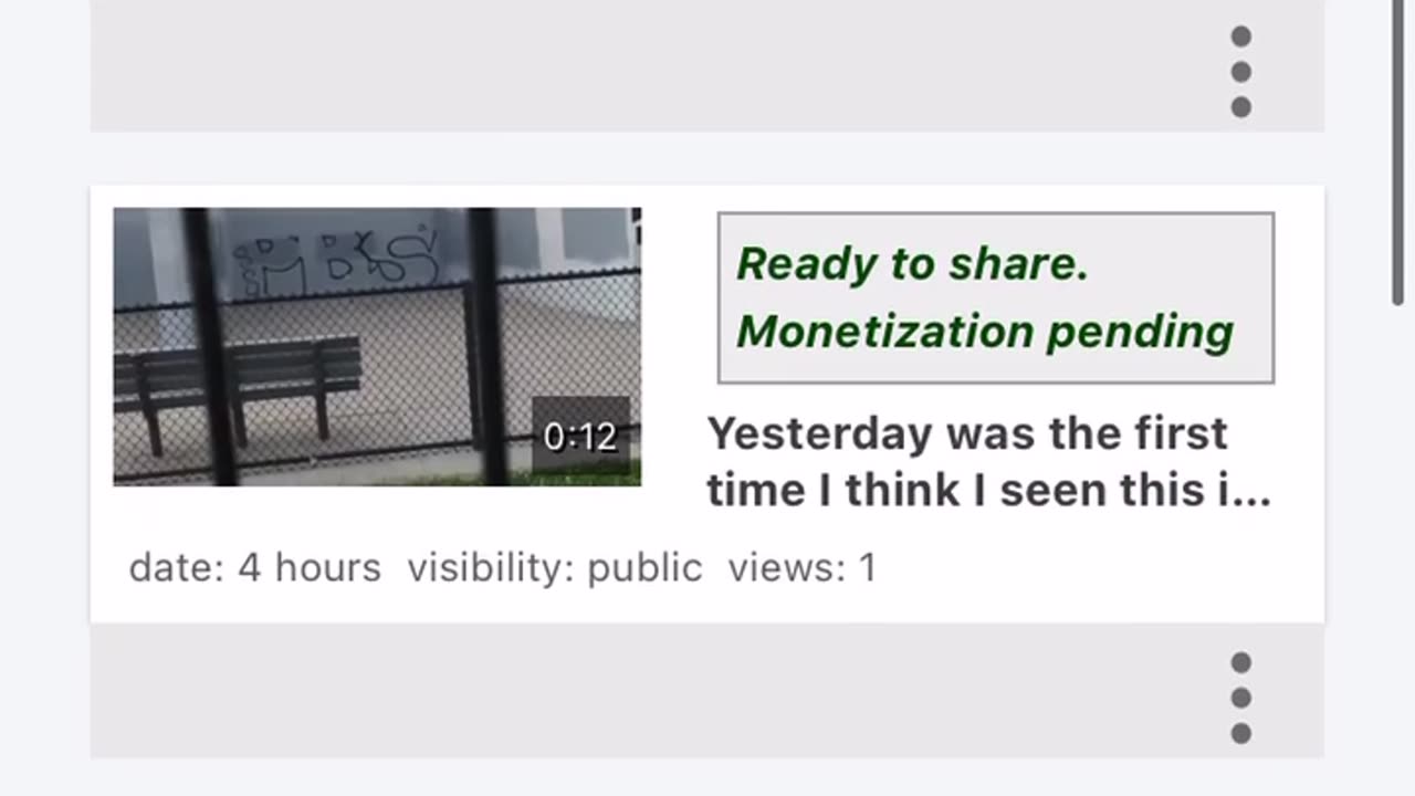 Over 1000 views on one of my videos yesterday but for some reason no monetized credit