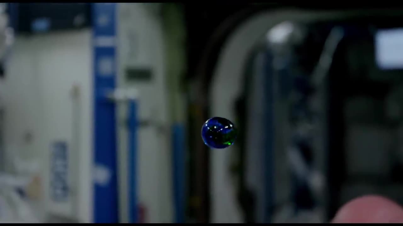 Colorful liquid in space