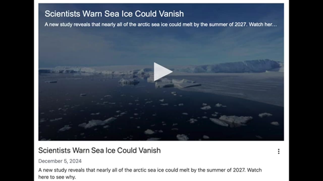 Artic Ice To Vanish?