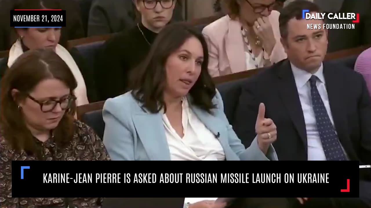 Karine-Jean Pierre Is Asked About Russia's Missile Launch On Ukraine