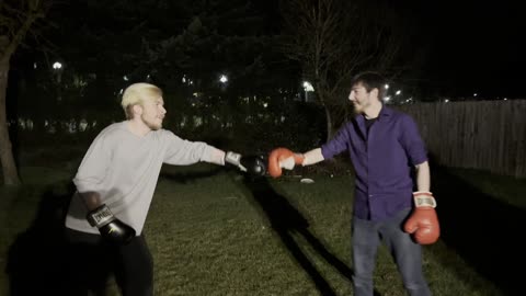 Shortest street boxing match ever?