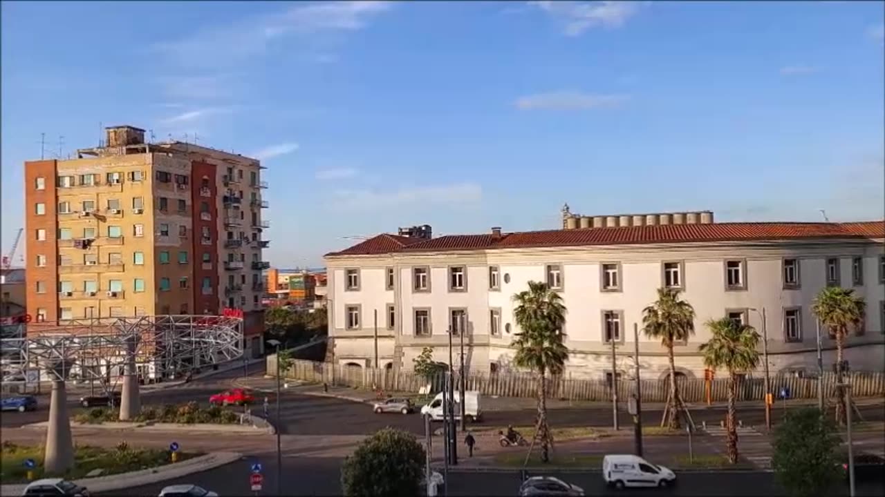 It’s a Clear Morning in Naples, Italy, the view from our balcony