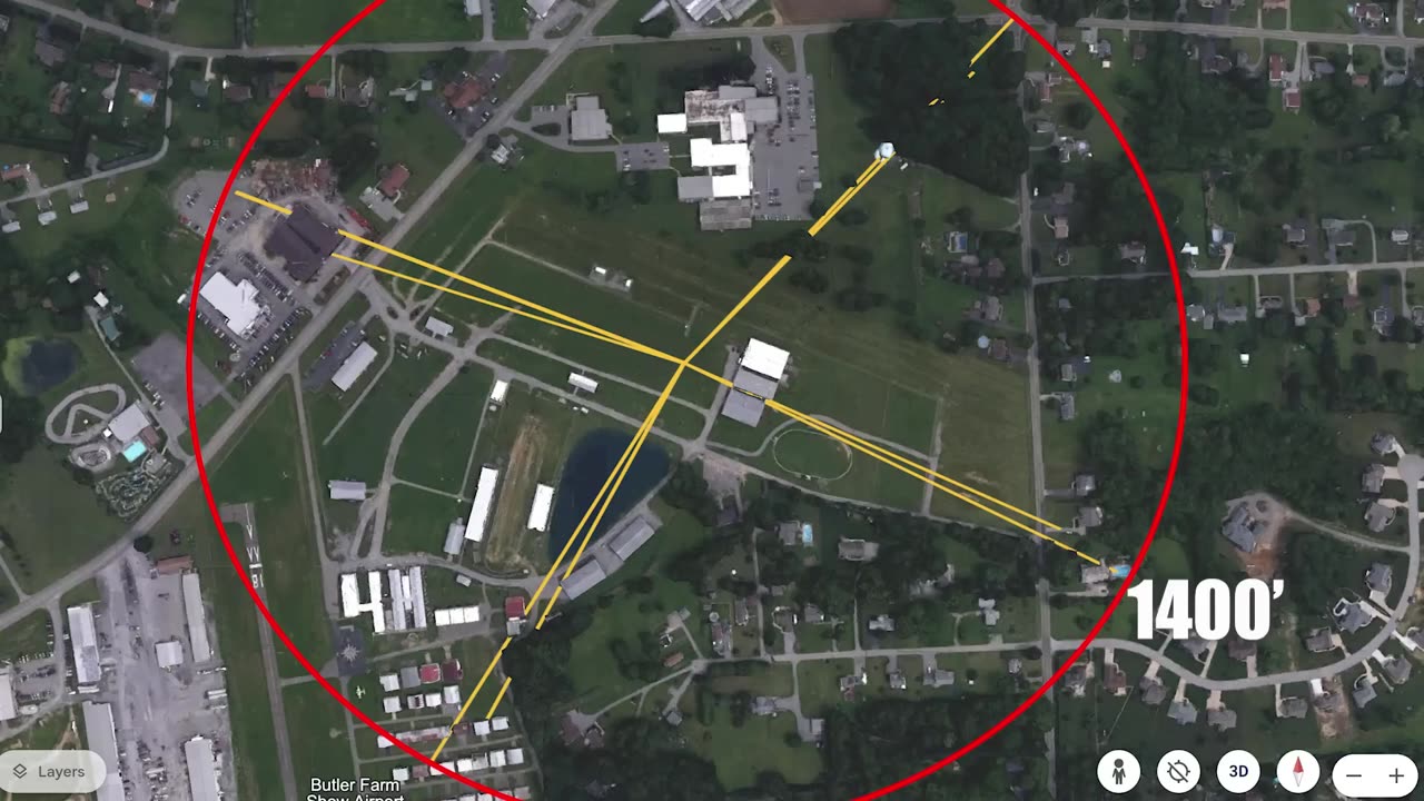 😱👀➡️Proof that shots were fired from 4 different distances at Trump rally.