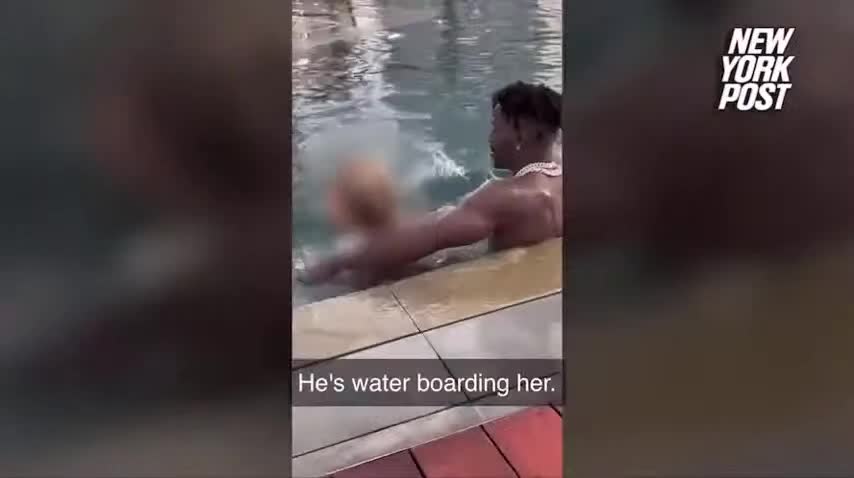 Fmr NFL Star Sticks His Bare Ass In Woman's Face Before Exposing His Junk In Hotel Pool In Dubai