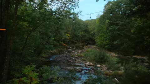 First Day of Fall 🍂 Autumn Overnight at Off Grid Riverside Cabin 🍁 Fall Foliage Adventures-11
