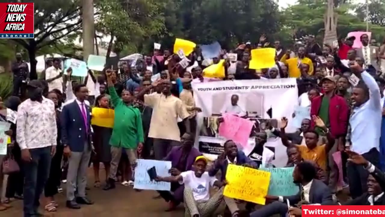 Ugandan Students From At Least 13 Universities Take To Streets - Protest Joe Biden's LGBTQ Agenda