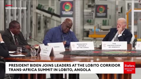 Biden just fell asleep smack in the middle of a summit with African leaders