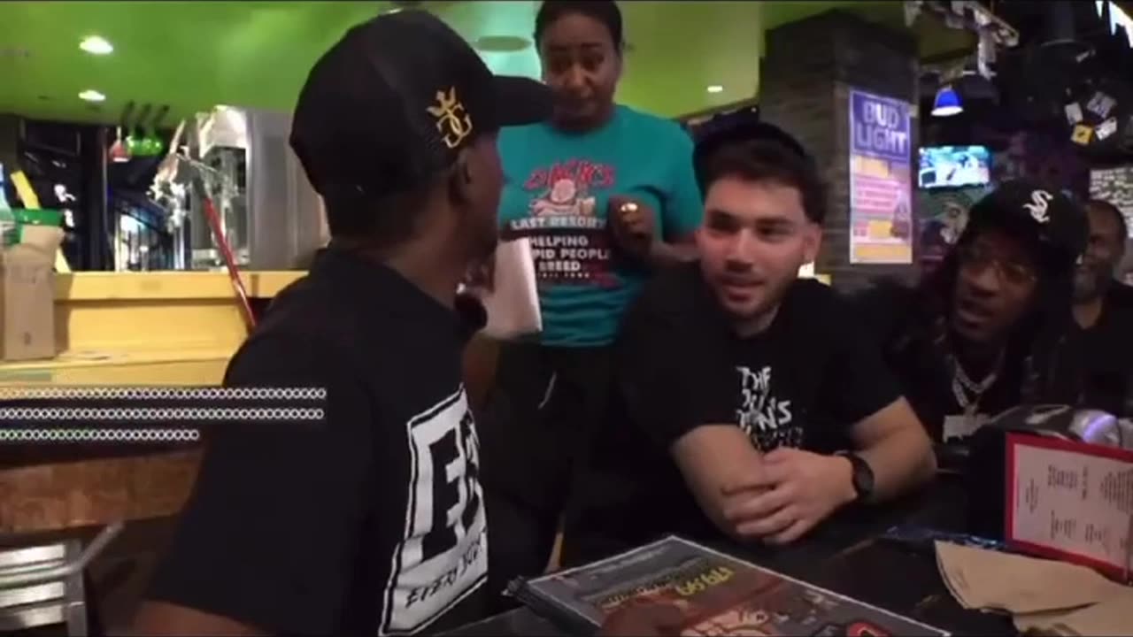 Charleston White gets into a heated argument with a Waitress on Adin Ross’s stream