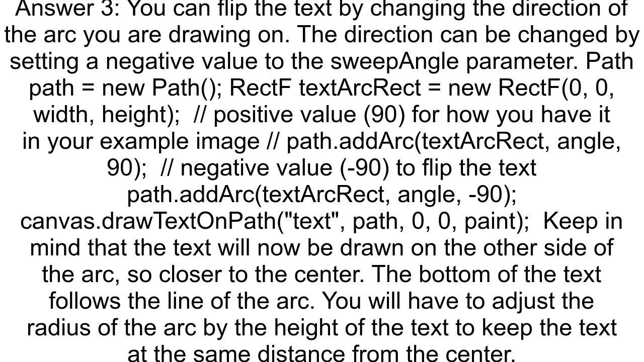 How to rotate text drawn using canvasdrawTextOnPath