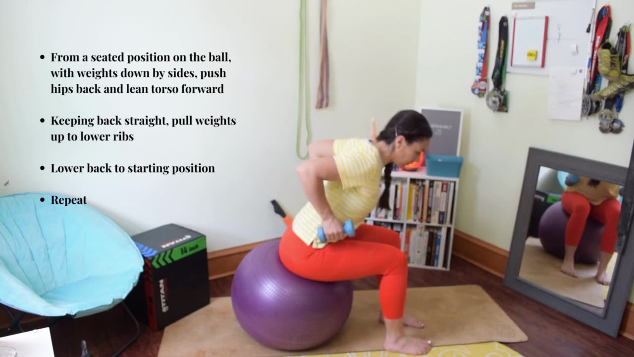 Physio Ball DB Row