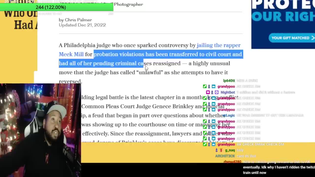 DJ Akademiks speaks on Judge in Meek Mill's old case getting all her cases Reassigned!