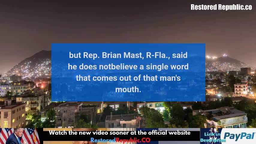 GOP Rep. Mast Biden's 'Words as Hollow as His Heart, Head'