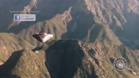 TR-3B UAP Flying Around Mountain Range