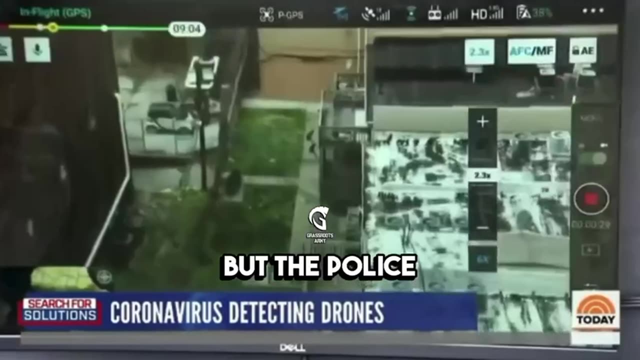 Drones being used to detect Covid